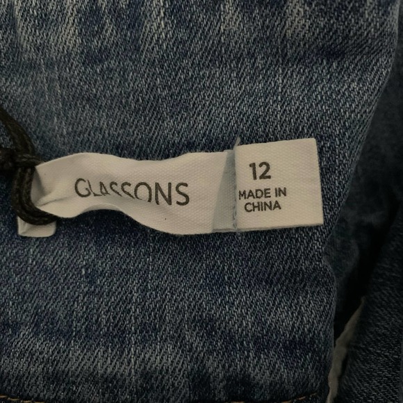 NWT Glassons Pleated Denim Skirt - Picture 4 of 4